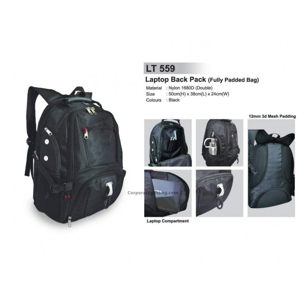  LT 559 Laptop Back Pack (Fully Padded Bag)